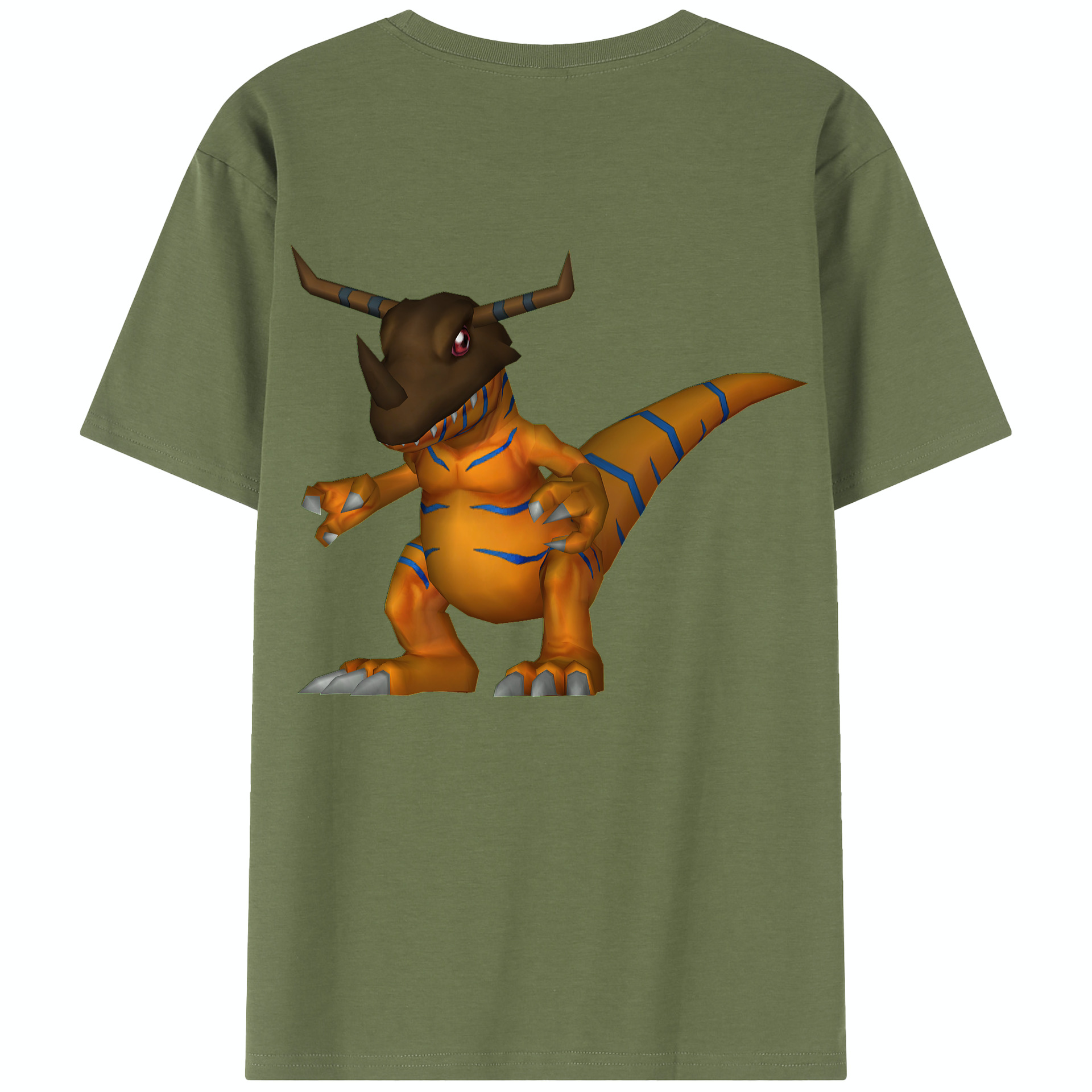 （画像用） Digimon デジタルモンスター/デジモン 綿100％半袖Tシャツ（背面プリント）